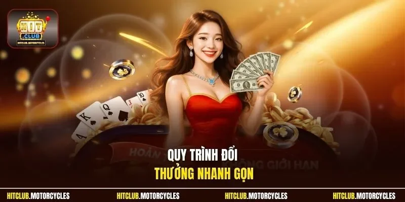 Quy trình đổi thưởng nhanh gọn